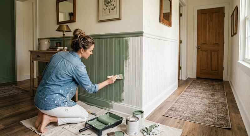 Wainscoting Painting in Wilmington, NC