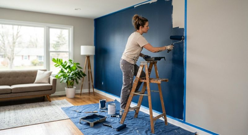 Accent Wall Painting in Wilmington, NC
