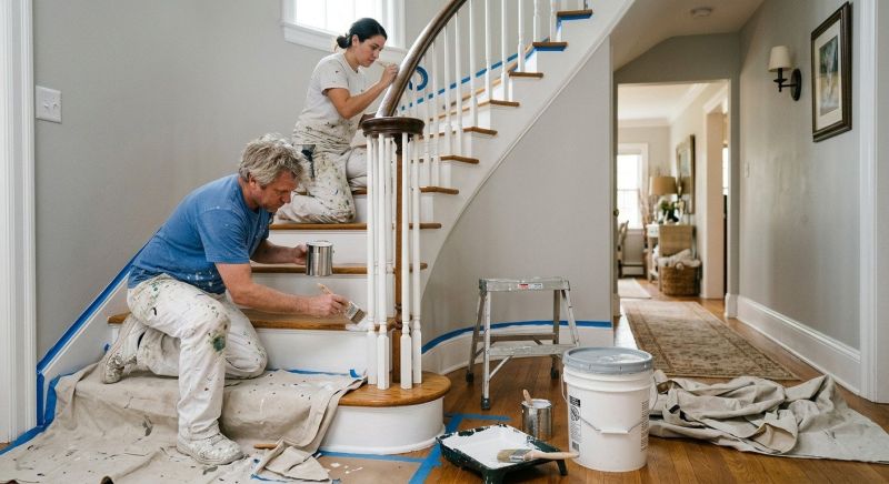 Banister Painting in Wilmington, NC