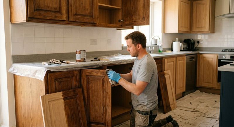 Built In Cabinetry Staining in Indianapolis, IN