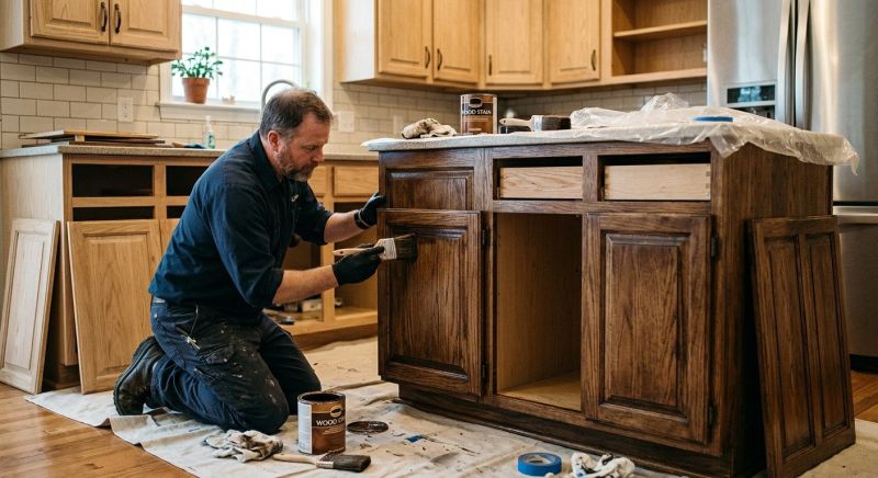 Cabinet Staining Service in Cincinnati, OH
