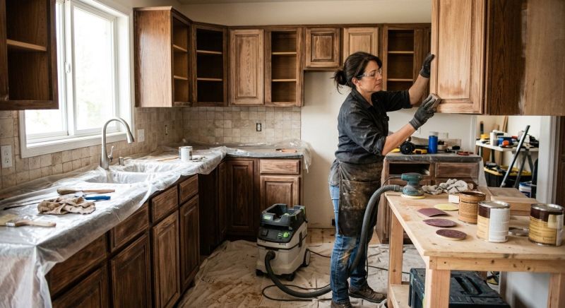 Cupboard Refinishing in Carmel, IN