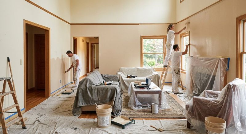 Great Room Painting in Wilmington, NC