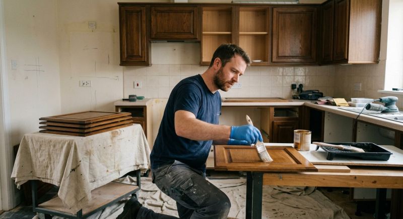Kitchen Cupboard Refinishing in Lafayette, IN