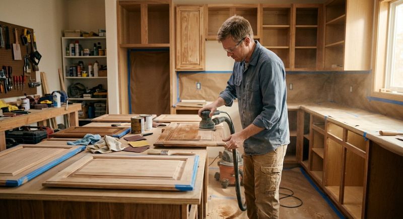 Wood Cabinet Refinishing in Dayton, OH