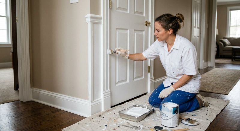 Wood Mantel Staining in Waco, TX